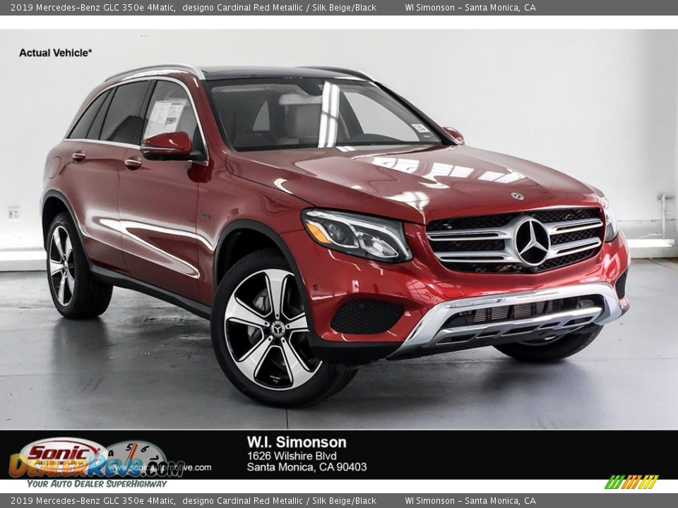 2019 Mercedes-Benz GLC 350e 4Matic designo Cardinal Red Metallic / Silk Beige/Black Photo #1