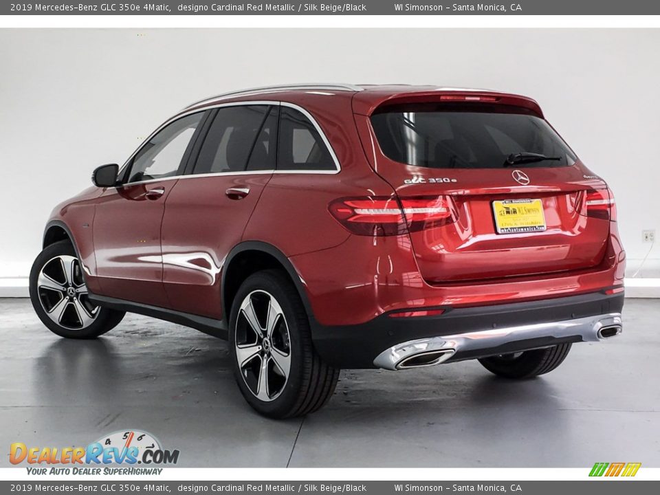 2019 Mercedes-Benz GLC 350e 4Matic designo Cardinal Red Metallic / Silk Beige/Black Photo #2