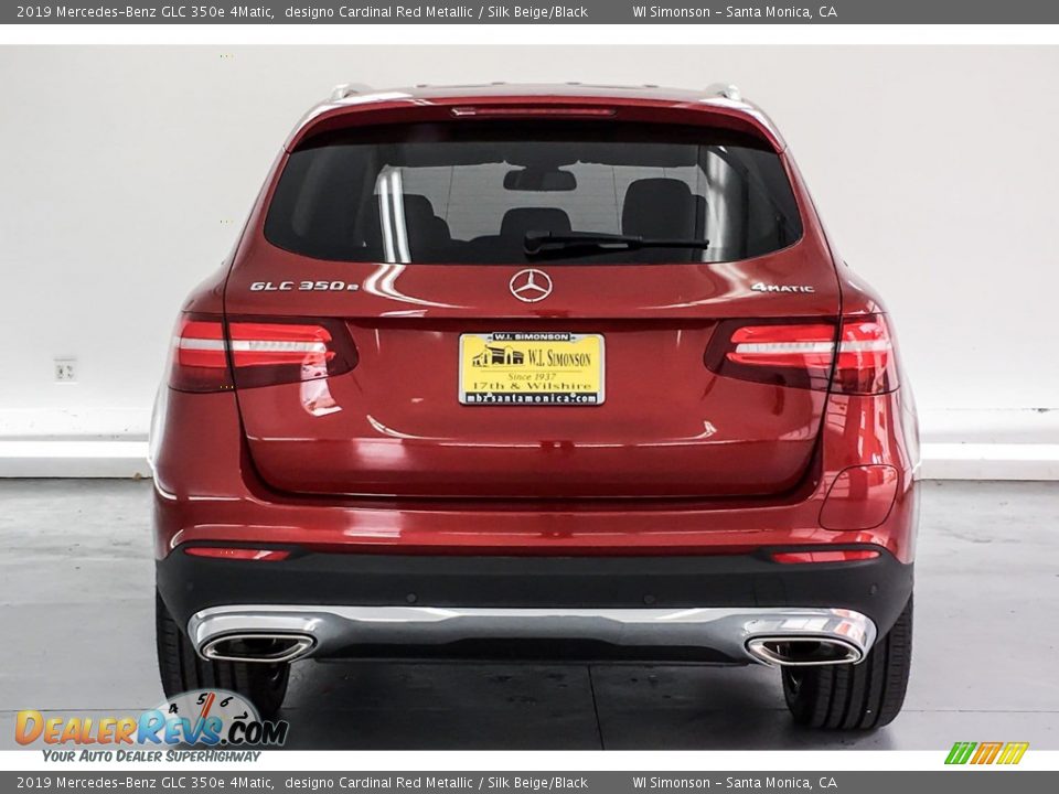 2019 Mercedes-Benz GLC 350e 4Matic designo Cardinal Red Metallic / Silk Beige/Black Photo #3