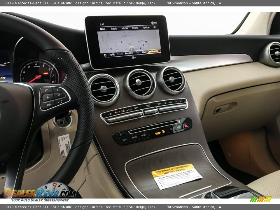 2019 Mercedes-Benz GLC 350e 4Matic designo Cardinal Red Metallic / Silk Beige/Black Photo #6