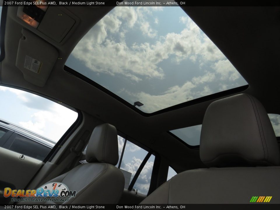 2007 Ford Edge SEL Plus AWD Black / Medium Light Stone Photo #2