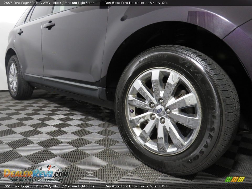 2007 Ford Edge SEL Plus AWD Black / Medium Light Stone Photo #4