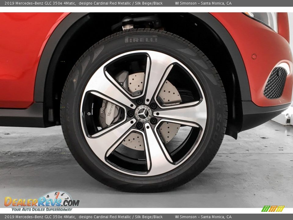 2019 Mercedes-Benz GLC 350e 4Matic designo Cardinal Red Metallic / Silk Beige/Black Photo #9