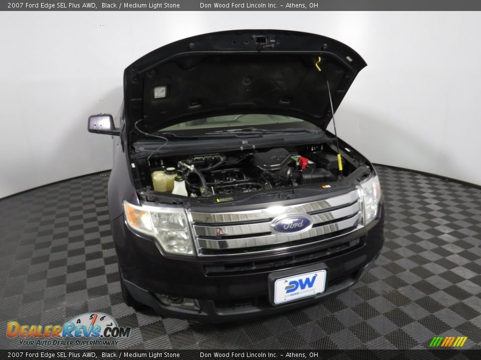 2007 Ford Edge SEL Plus AWD Black / Medium Light Stone Photo #6