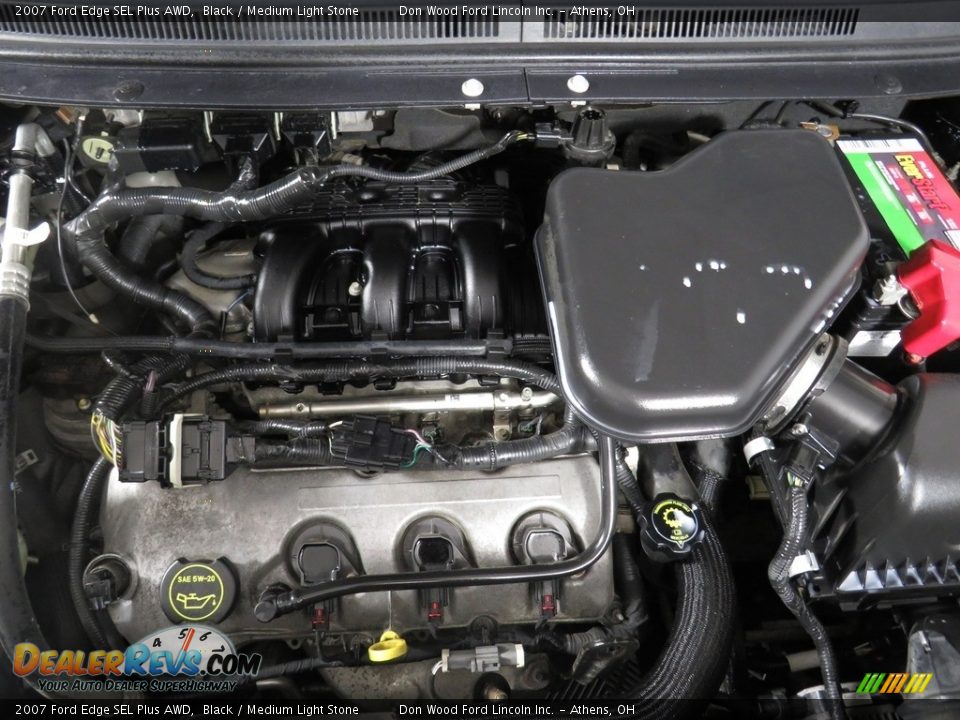 2007 Ford Edge SEL Plus AWD Black / Medium Light Stone Photo #7