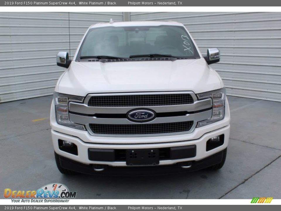 2019 Ford F150 Platinum SuperCrew 4x4 White Platinum / Black Photo #3