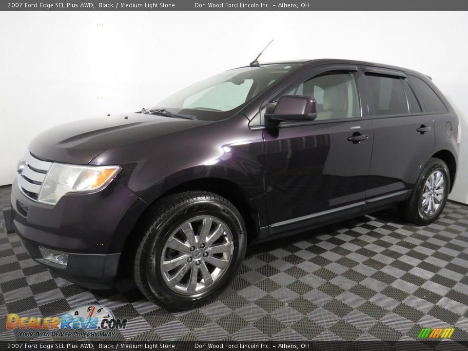 2007 Ford Edge SEL Plus AWD Black / Medium Light Stone Photo #8