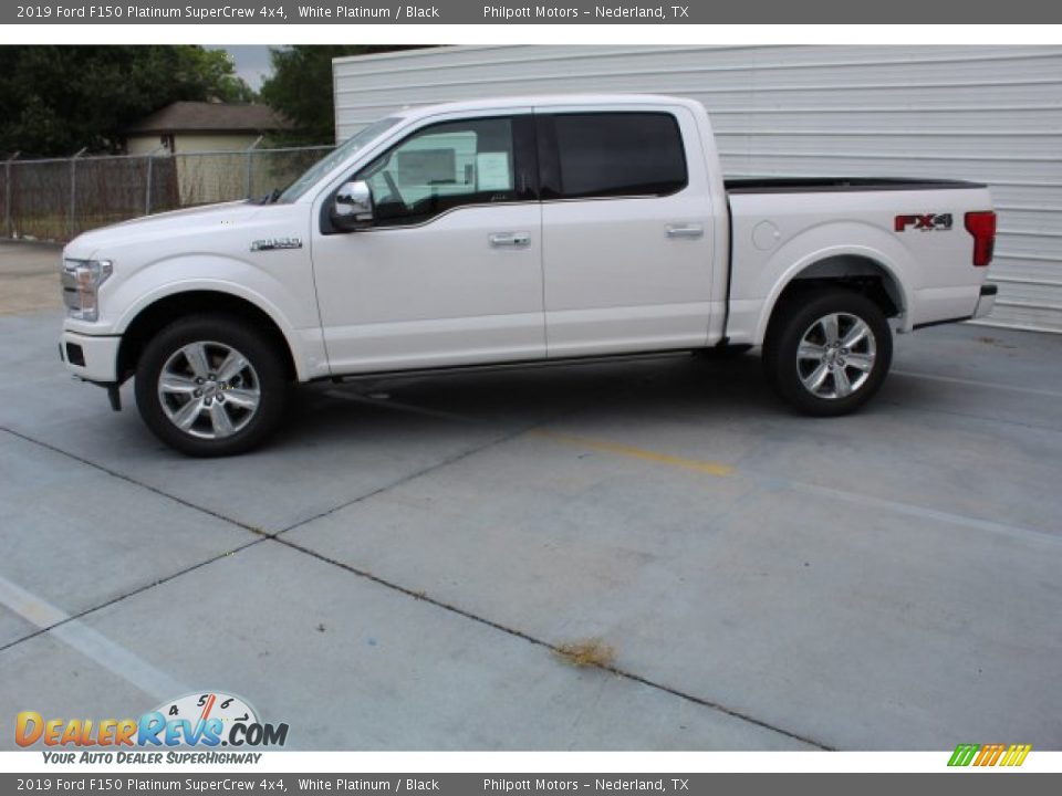 2019 Ford F150 Platinum SuperCrew 4x4 White Platinum / Black Photo #5