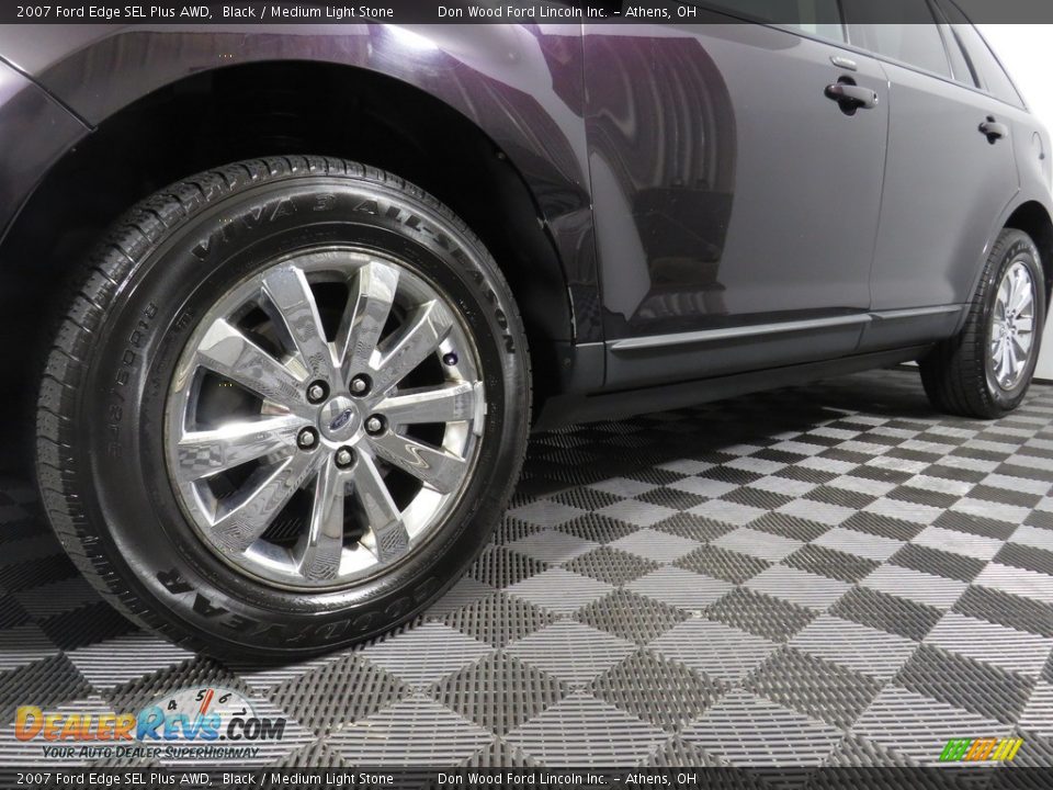 2007 Ford Edge SEL Plus AWD Black / Medium Light Stone Photo #9