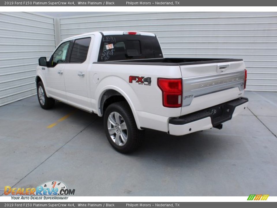 2019 Ford F150 Platinum SuperCrew 4x4 White Platinum / Black Photo #7