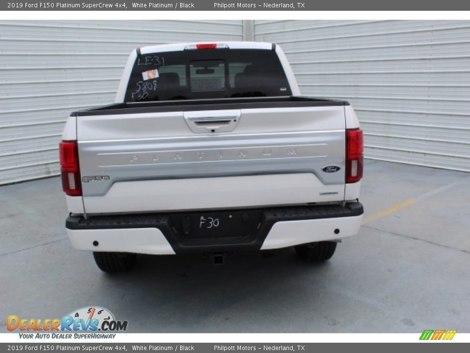 2019 Ford F150 Platinum SuperCrew 4x4 White Platinum / Black Photo #8