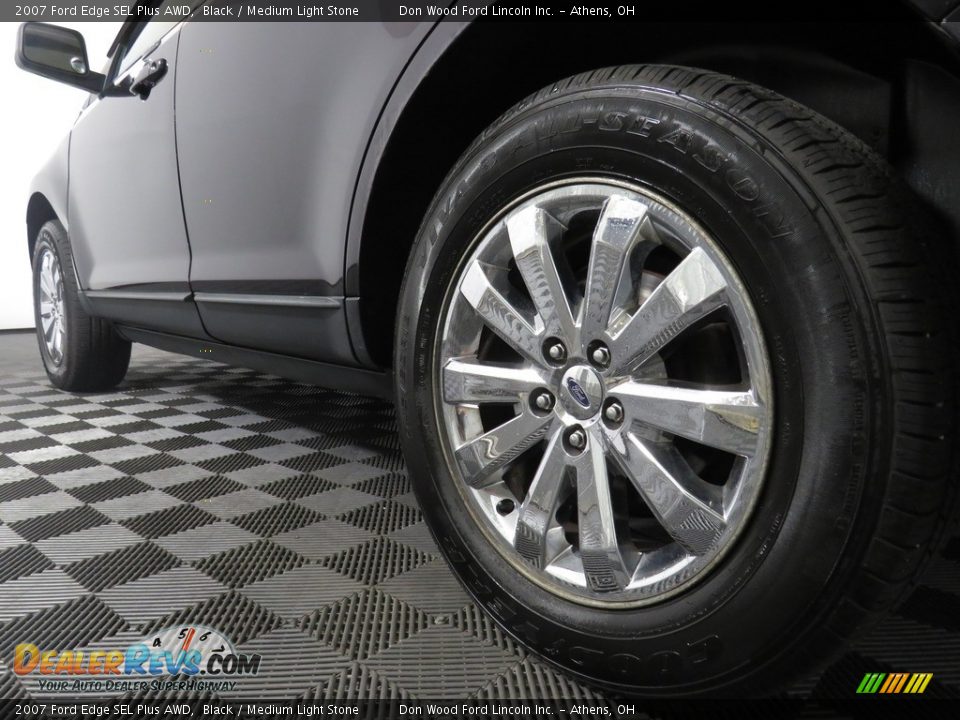 2007 Ford Edge SEL Plus AWD Black / Medium Light Stone Photo #11
