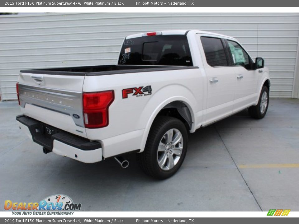 2019 Ford F150 Platinum SuperCrew 4x4 White Platinum / Black Photo #9
