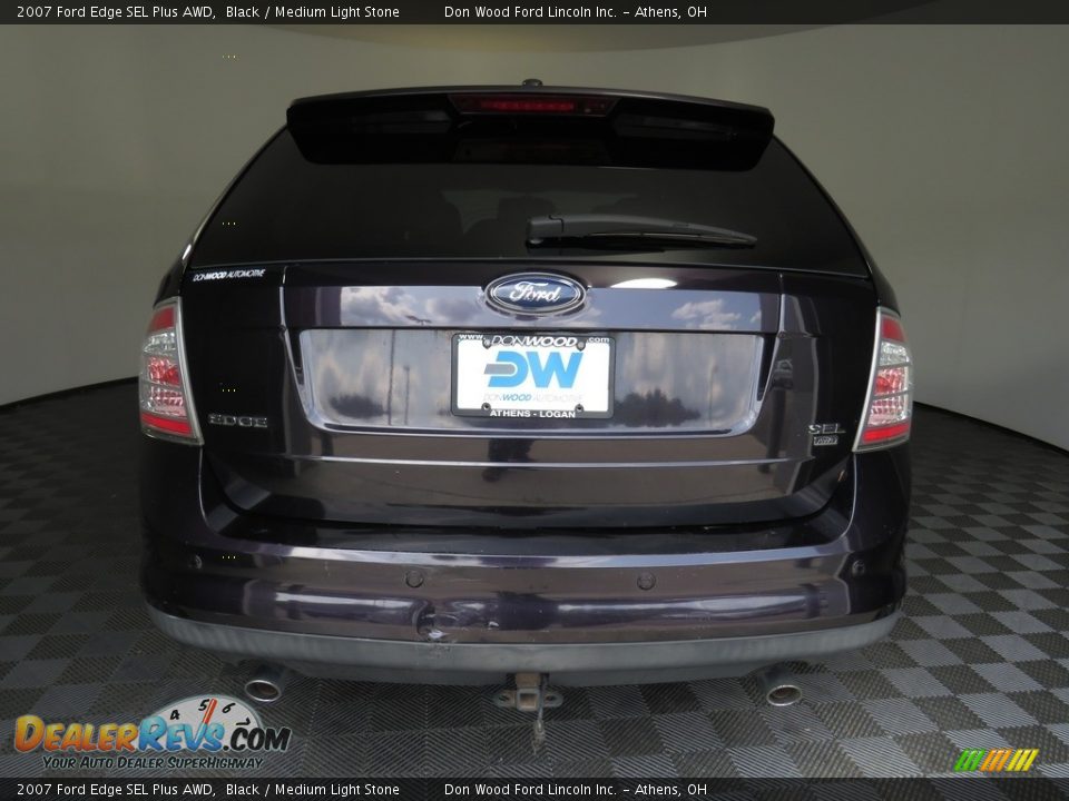 2007 Ford Edge SEL Plus AWD Black / Medium Light Stone Photo #12