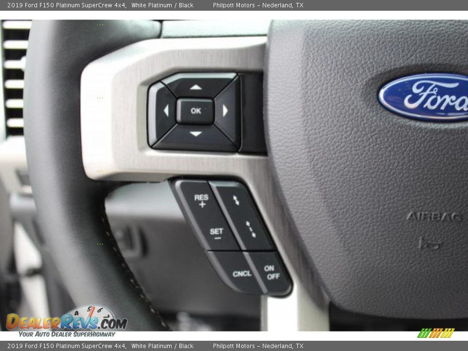 2019 Ford F150 Platinum SuperCrew 4x4 White Platinum / Black Photo #13