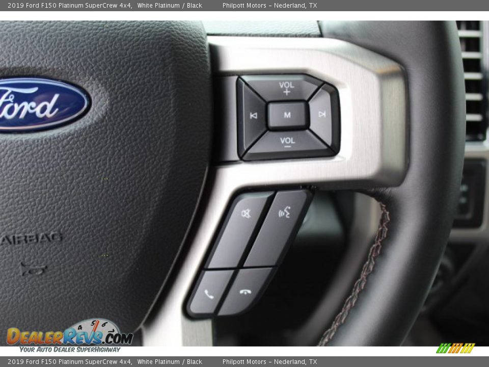 2019 Ford F150 Platinum SuperCrew 4x4 White Platinum / Black Photo #14