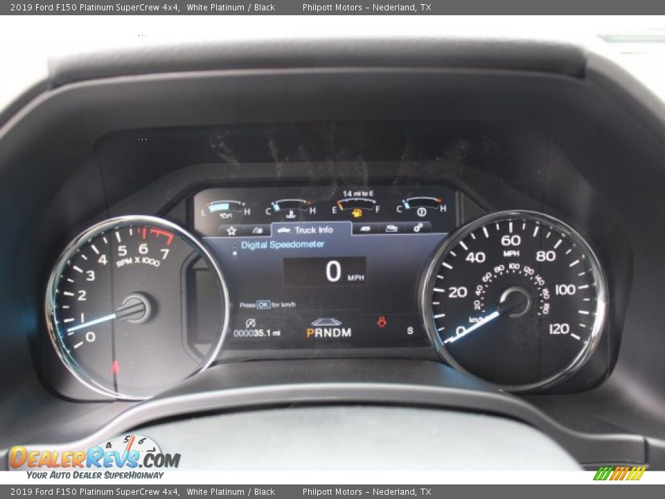 2019 Ford F150 Platinum SuperCrew 4x4 White Platinum / Black Photo #15