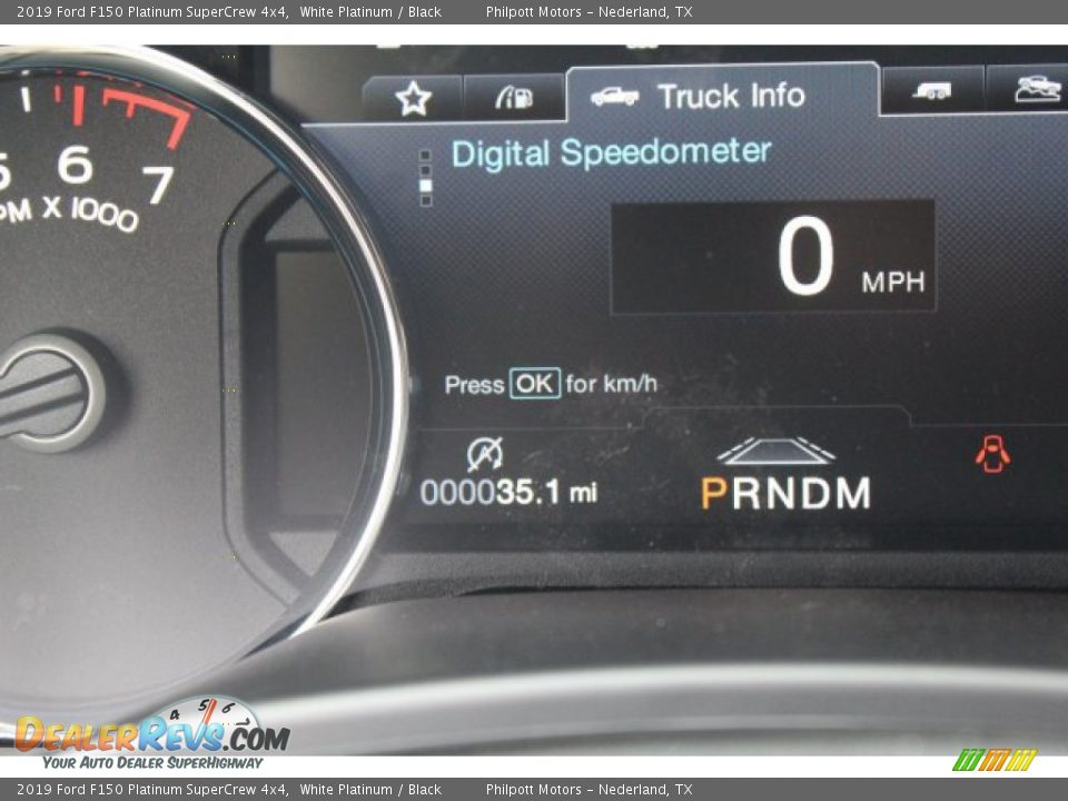 2019 Ford F150 Platinum SuperCrew 4x4 White Platinum / Black Photo #16