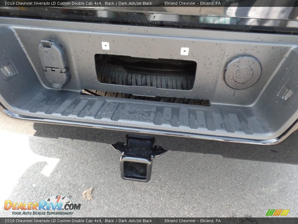 2019 Chevrolet Silverado LD Custom Double Cab 4x4 Black / Dark Ash/Jet Black Photo #13