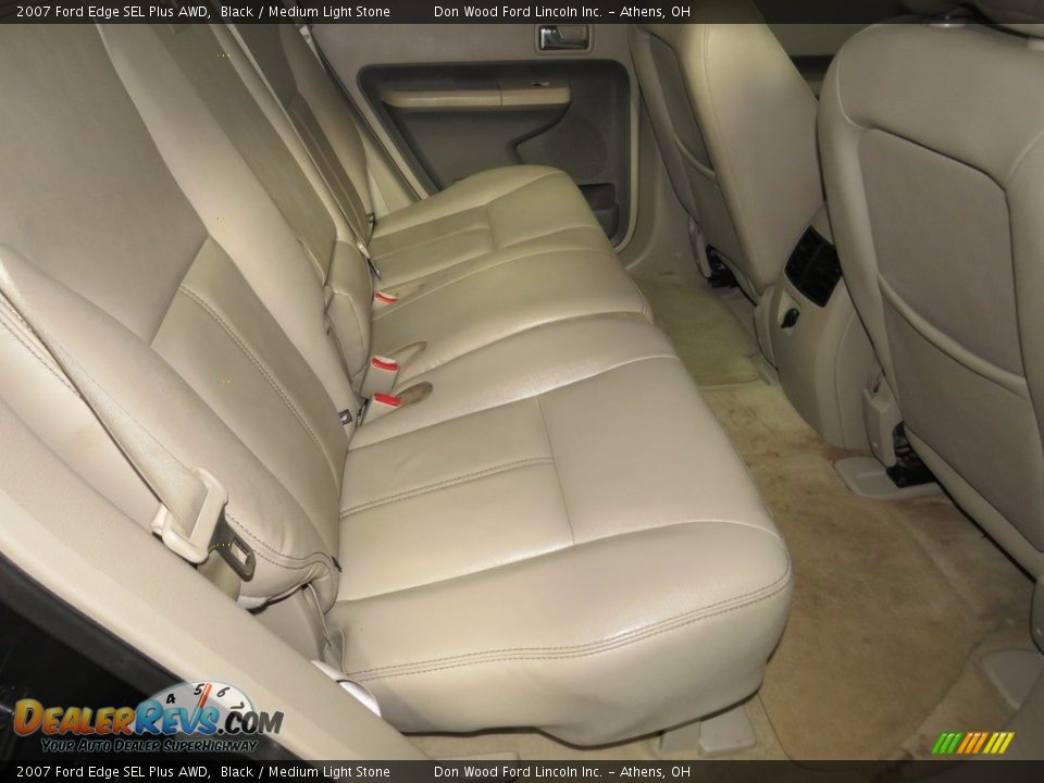 2007 Ford Edge SEL Plus AWD Black / Medium Light Stone Photo #24