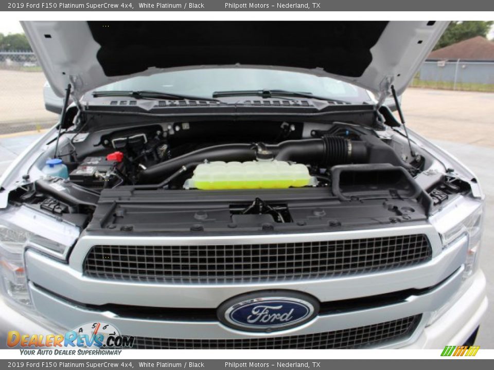 2019 Ford F150 Platinum SuperCrew 4x4 White Platinum / Black Photo #25