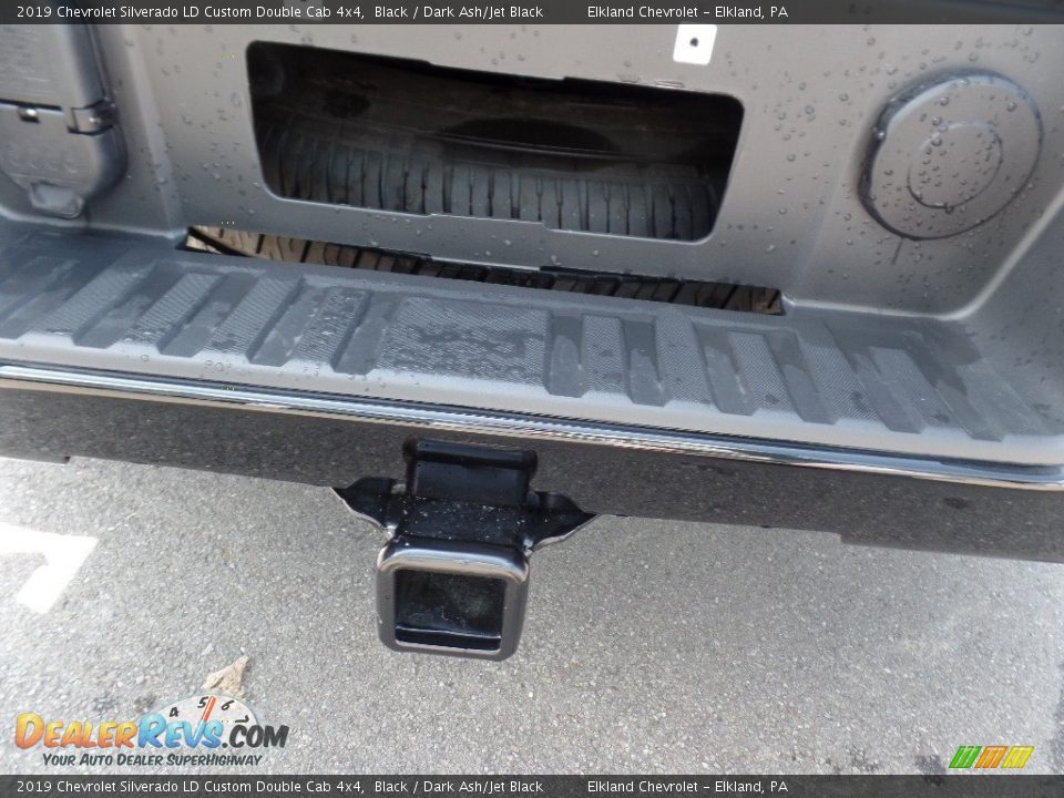 2019 Chevrolet Silverado LD Custom Double Cab 4x4 Black / Dark Ash/Jet Black Photo #14
