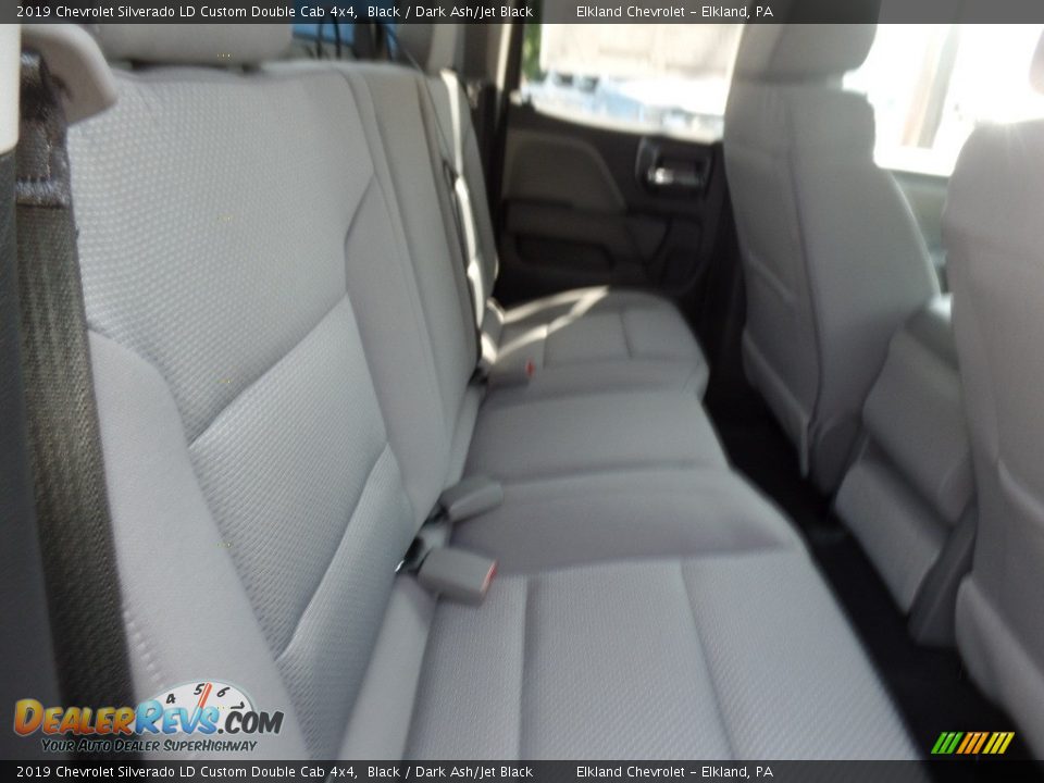 2019 Chevrolet Silverado LD Custom Double Cab 4x4 Black / Dark Ash/Jet Black Photo #17