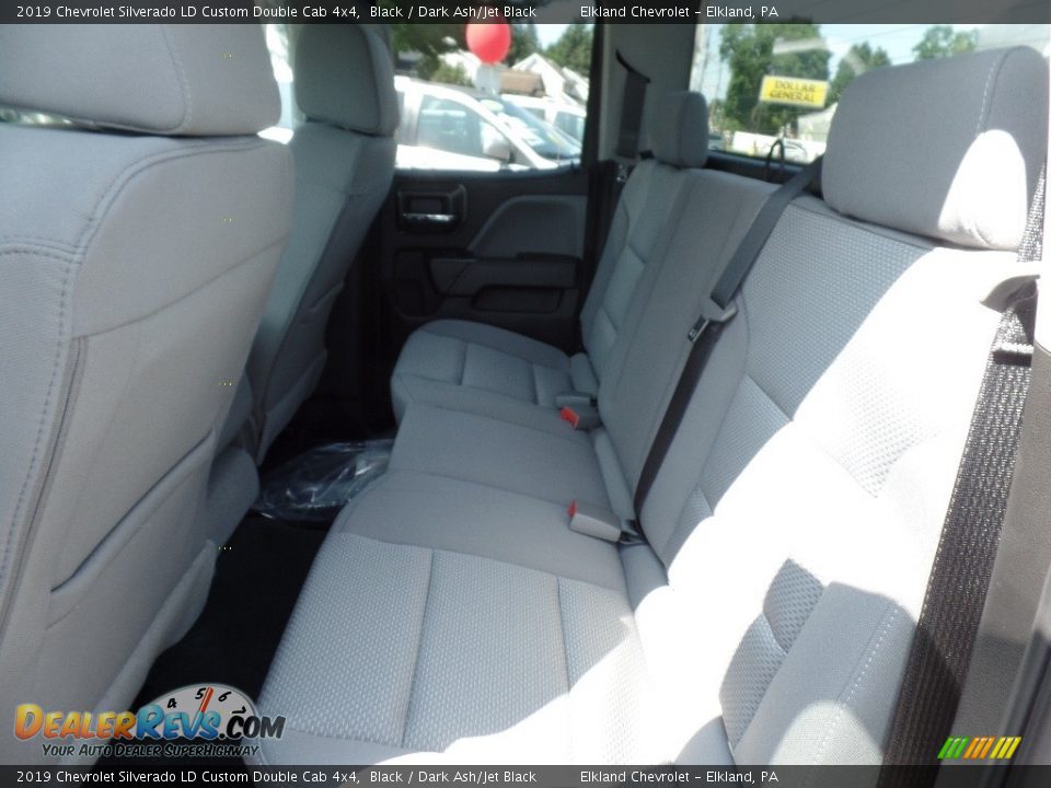 2019 Chevrolet Silverado LD Custom Double Cab 4x4 Black / Dark Ash/Jet Black Photo #18