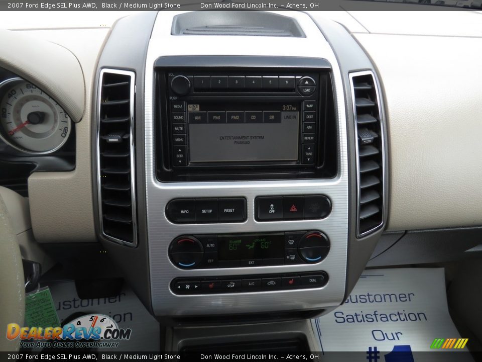 2007 Ford Edge SEL Plus AWD Black / Medium Light Stone Photo #36