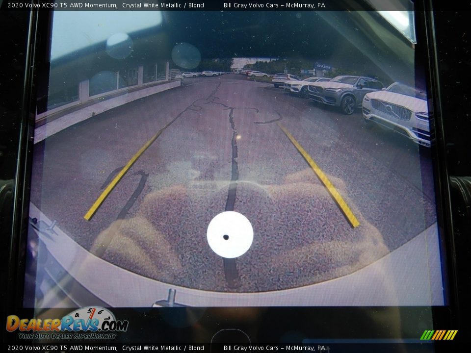 2020 Volvo XC90 T5 AWD Momentum Crystal White Metallic / Blond Photo #14