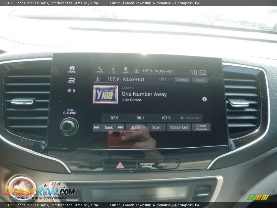 2019 Honda Pilot EX AWD Modern Steel Metallic / Gray Photo #14