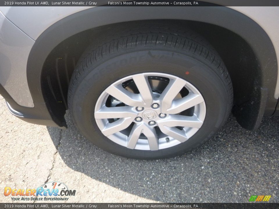 2019 Honda Pilot LX AWD Lunar Silver Metallic / Gray Photo #2