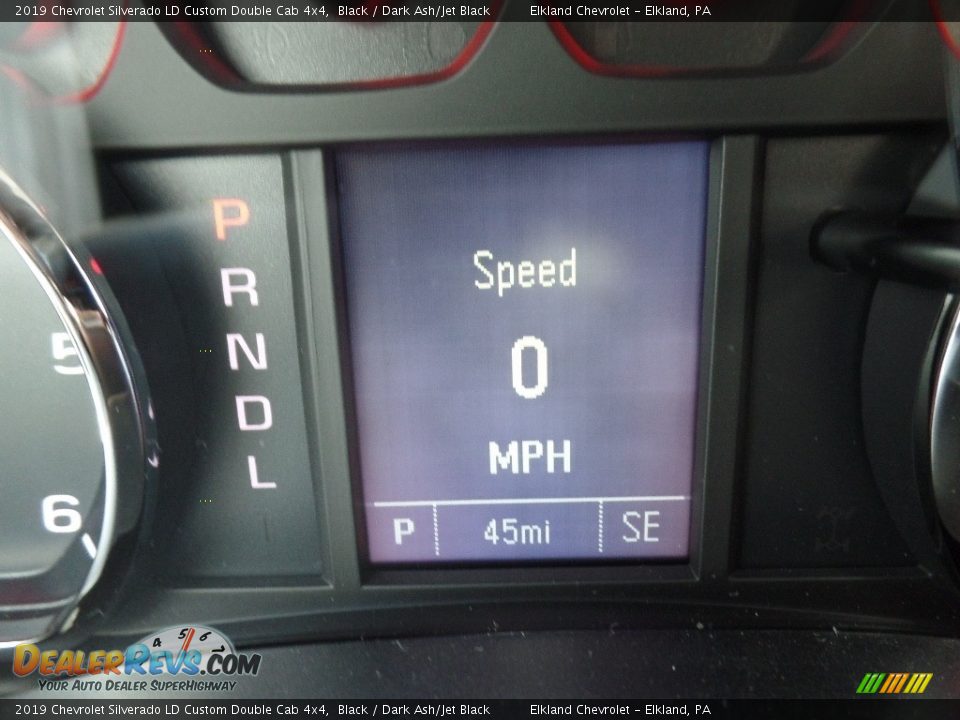 2019 Chevrolet Silverado LD Custom Double Cab 4x4 Black / Dark Ash/Jet Black Photo #25