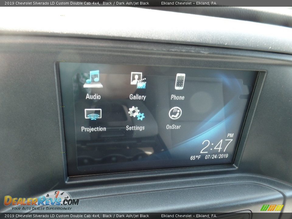 2019 Chevrolet Silverado LD Custom Double Cab 4x4 Black / Dark Ash/Jet Black Photo #27