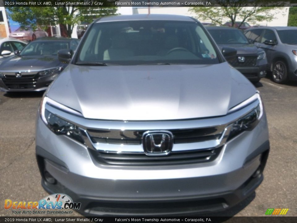 2019 Honda Pilot LX AWD Lunar Silver Metallic / Gray Photo #8