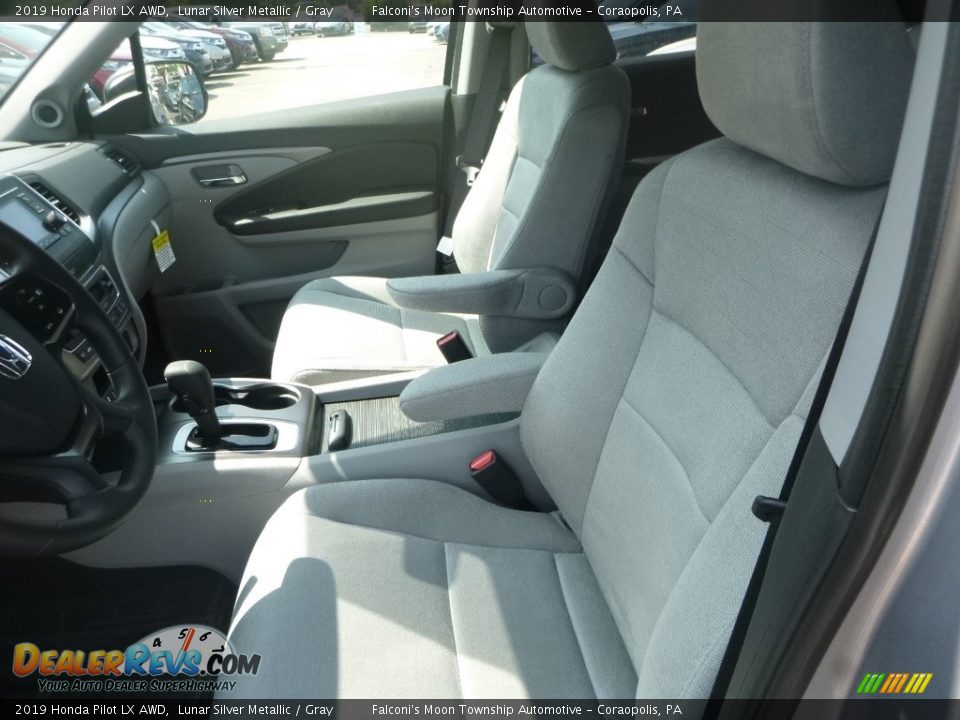 2019 Honda Pilot LX AWD Lunar Silver Metallic / Gray Photo #9