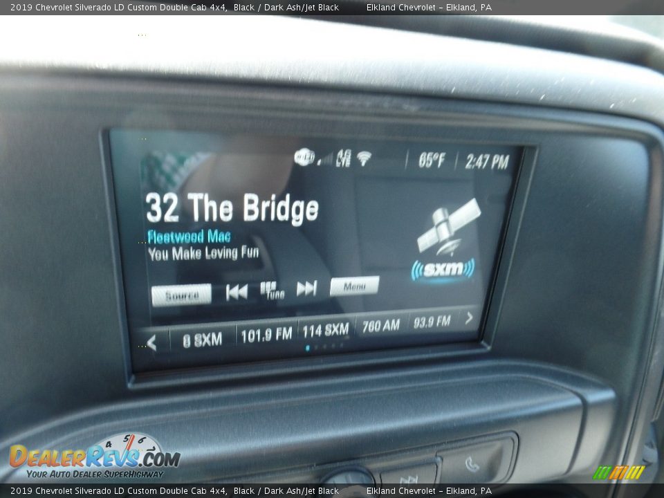 2019 Chevrolet Silverado LD Custom Double Cab 4x4 Black / Dark Ash/Jet Black Photo #29