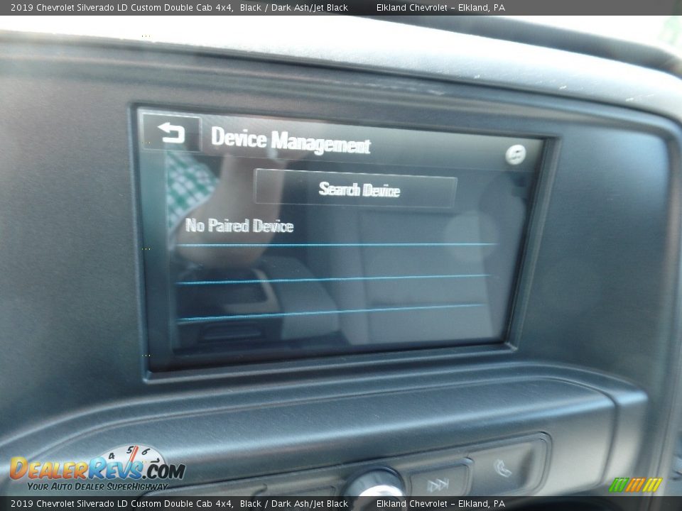 2019 Chevrolet Silverado LD Custom Double Cab 4x4 Black / Dark Ash/Jet Black Photo #31
