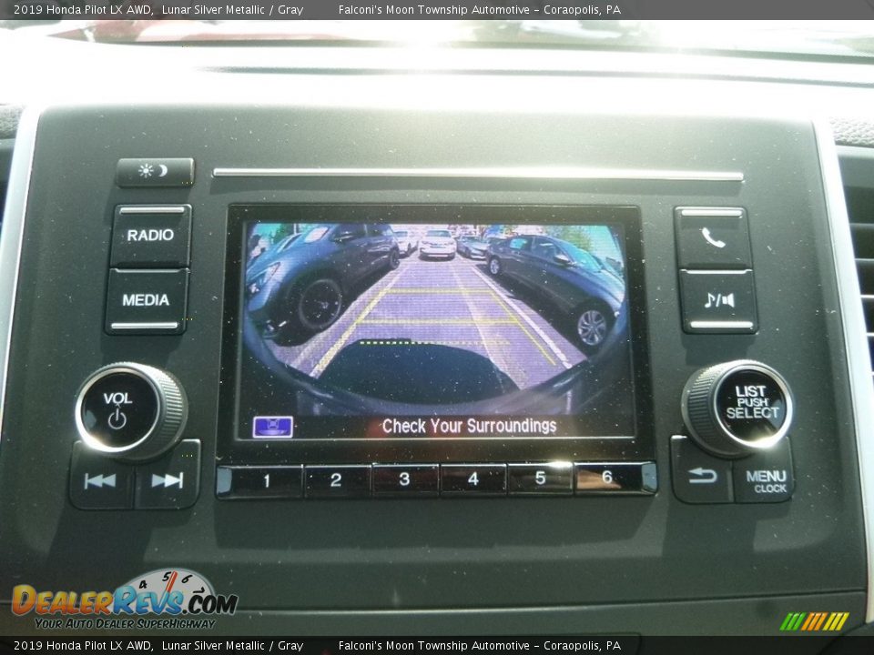 2019 Honda Pilot LX AWD Lunar Silver Metallic / Gray Photo #15