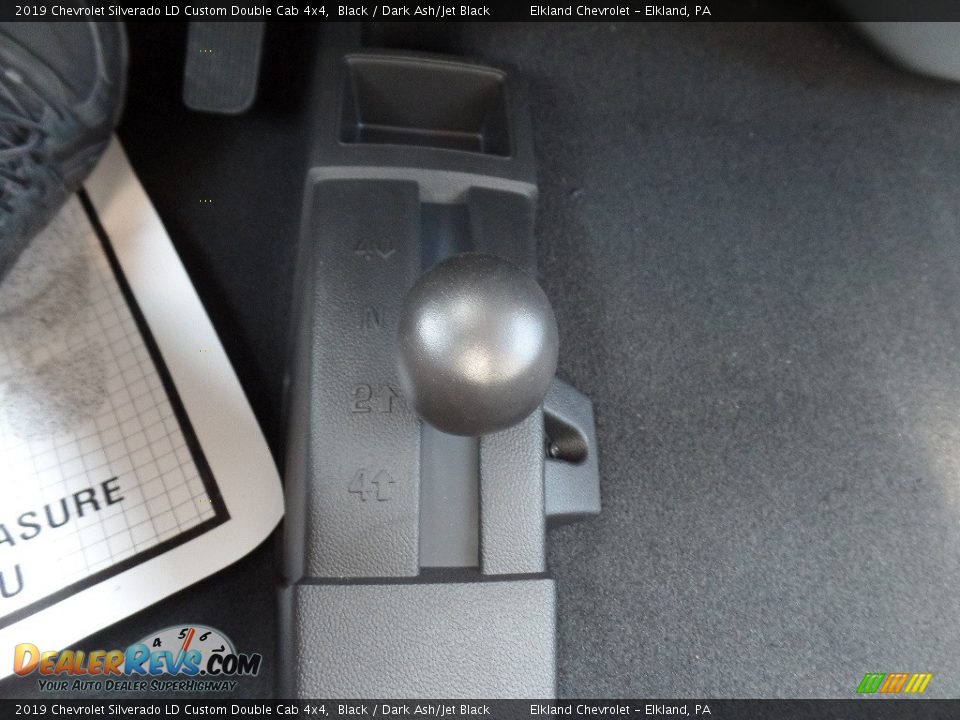 2019 Chevrolet Silverado LD Custom Double Cab 4x4 Black / Dark Ash/Jet Black Photo #33