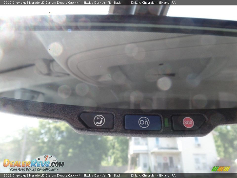 2019 Chevrolet Silverado LD Custom Double Cab 4x4 Black / Dark Ash/Jet Black Photo #35