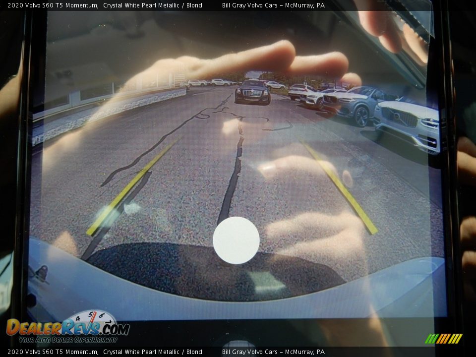 2020 Volvo S60 T5 Momentum Crystal White Pearl Metallic / Blond Photo #14