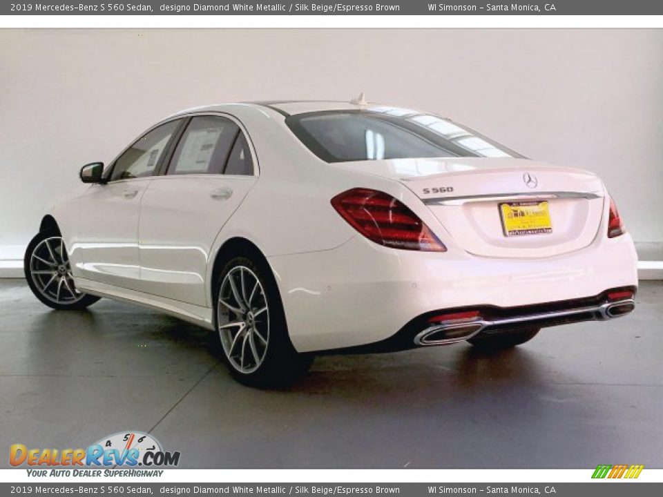 2019 Mercedes-Benz S 560 Sedan designo Diamond White Metallic / Silk Beige/Espresso Brown Photo #2