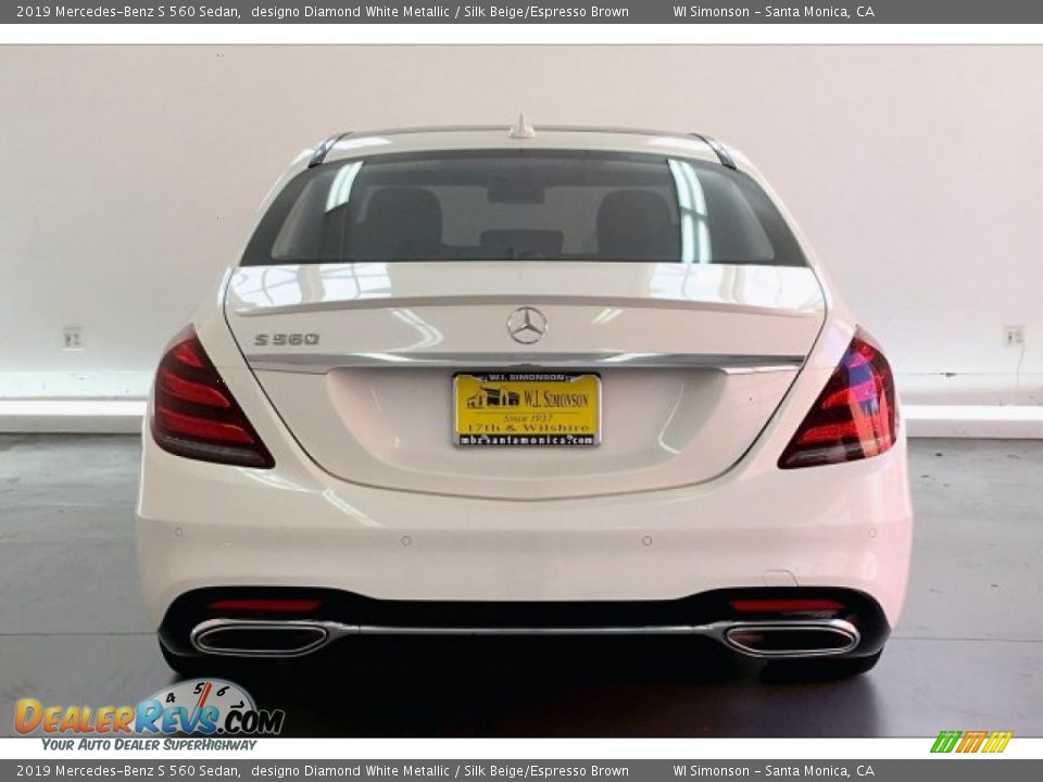 2019 Mercedes-Benz S 560 Sedan designo Diamond White Metallic / Silk Beige/Espresso Brown Photo #3