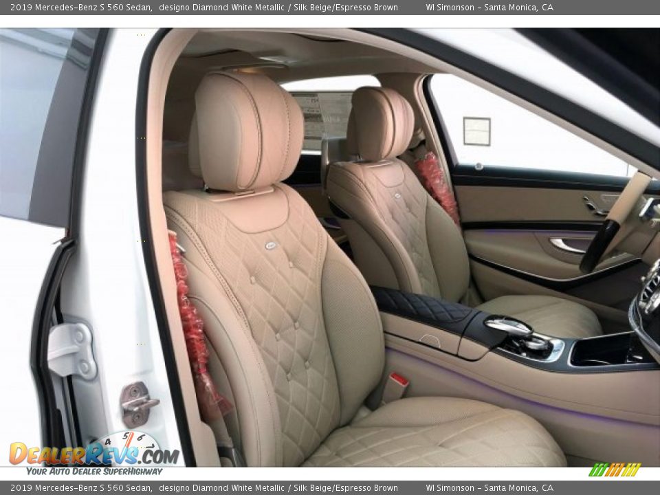 2019 Mercedes-Benz S 560 Sedan designo Diamond White Metallic / Silk Beige/Espresso Brown Photo #5