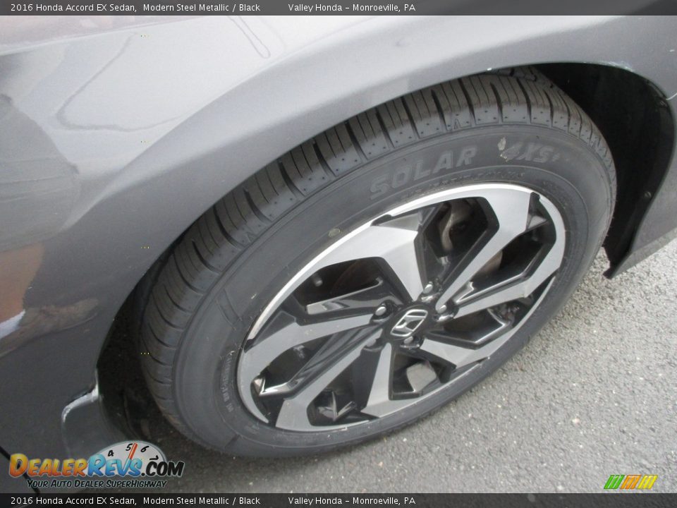 2016 Honda Accord EX Sedan Modern Steel Metallic / Black Photo #6