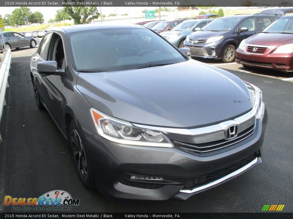 2016 Honda Accord EX Sedan Modern Steel Metallic / Black Photo #7