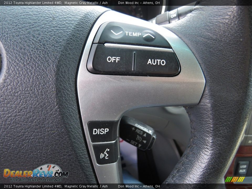 2012 Toyota Highlander Limited 4WD Magnetic Gray Metallic / Ash Photo #35