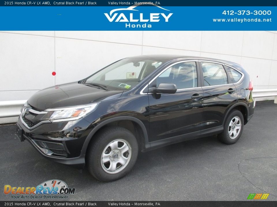2015 Honda CR-V LX AWD Crystal Black Pearl / Black Photo #1