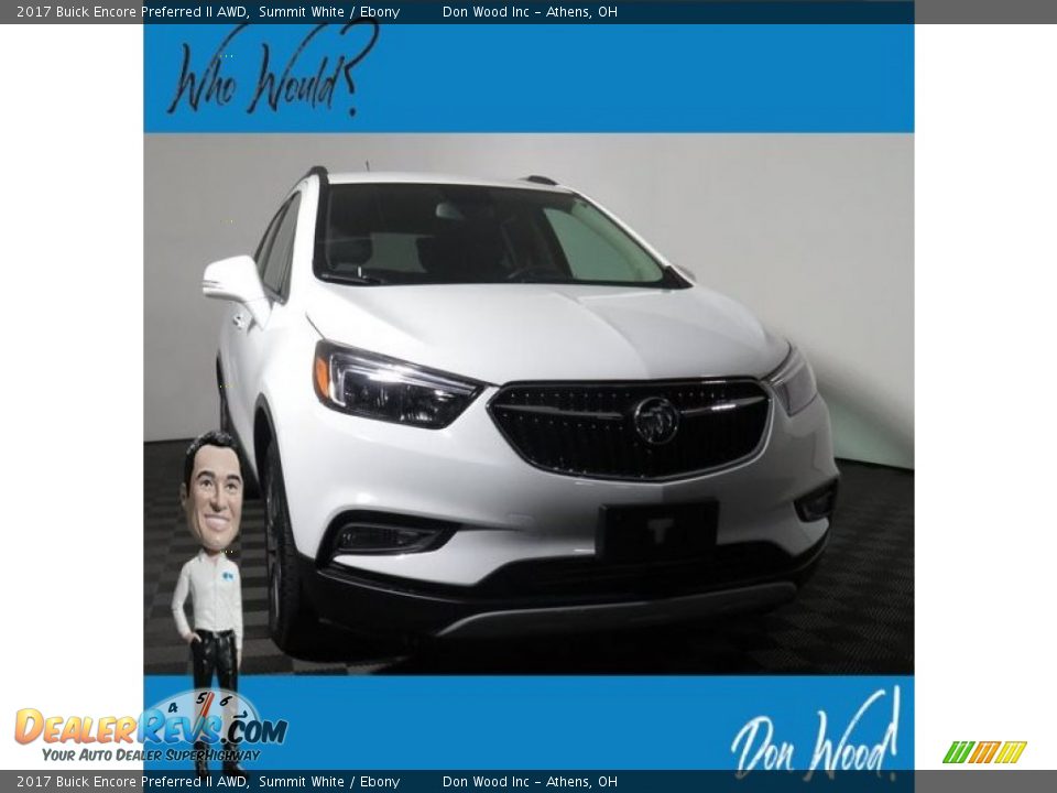 2017 Buick Encore Preferred II AWD Summit White / Ebony Photo #1